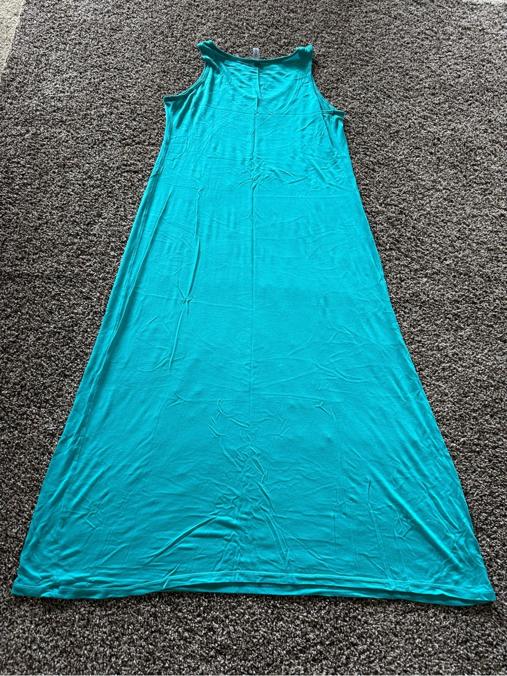 2 Indigo Sleeveless Teal & Purple Maxi Dresses